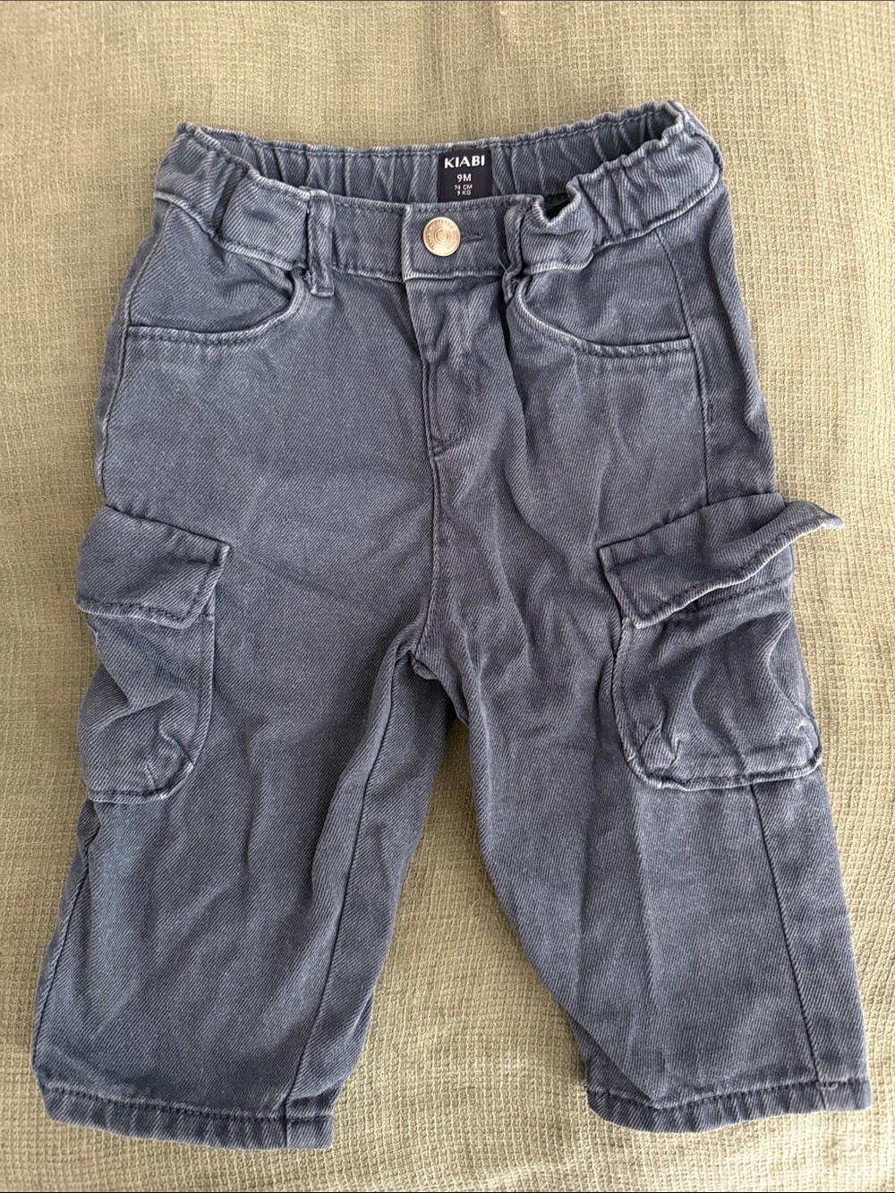 KIABI baby blue Cargo Pants - Durable Everyday Playwear